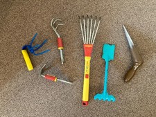 3 x Wolf Gartenkleingeräte  Multi-Star mit Stiel und 3 weitere Gartenhelfer