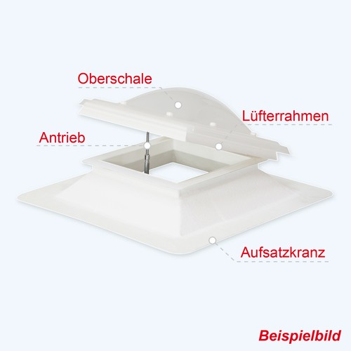 Lichtkuppel 90x90cm