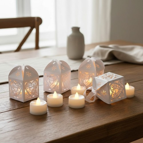 Led teelichter mit timer 12 - led,