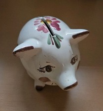 Sparschwein, Porzellan, Blumenmuster