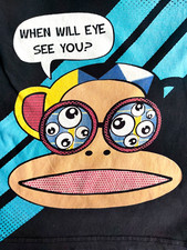 Kult ★PAUL FRANK★ Boys Shirt T-Shirt Gr. 140 Affe Julius Schwarz Baumwolle