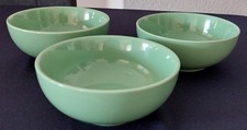 Crofton: Müslischalen, grün, Keramik, 14 cm Durchmesser, 3 Stück