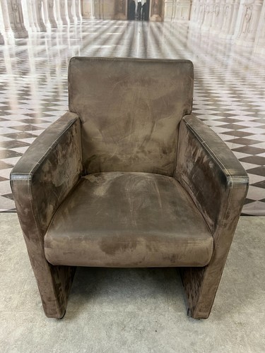 Vintage sessel aus leder auf - vintage,