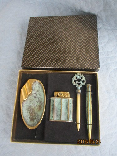 Altes herren schreibtisch set - ,
