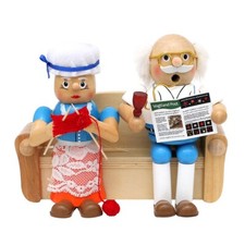 Holz Räucherfigur "Oma & Opa