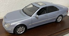 Mercedes-Benz S Klasse silber, Modellauto Maßstab 1:18, Maisto