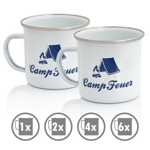 Campfeuer emaille tasse 350 - emaille,
