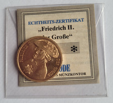 Medaille Friedrich II. der Große mit Zertifikat von Göde ungeöffnet