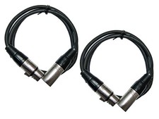 2er Set 1m Mikrofonkabel XLR