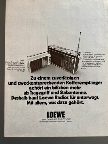 Loewe opta radio kofferradio - loewe,