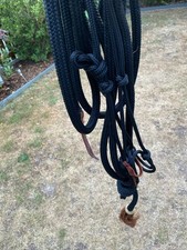 Parelli Natural Hackamore Mecate Reins Größe Warmblut Schwarz