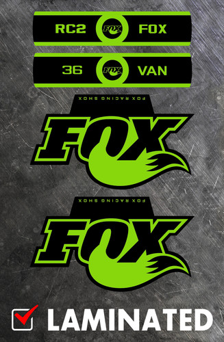 Fox forks decals - forks,