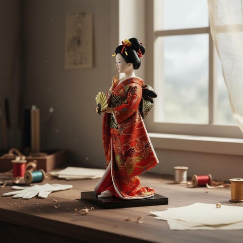 Japanische geisha puppe - japanische,