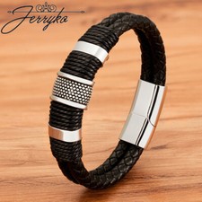 Herren Armband Schwarz Echtes