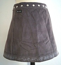 513 Moshiki Wickelrock Wenderock Kordrock Cordrock Hellgrau bestickt