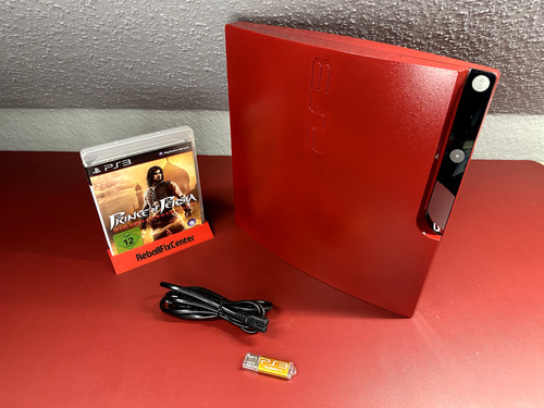 Red playstation slim ps3 - red,