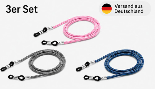 Brillenband set bunt - 3x,