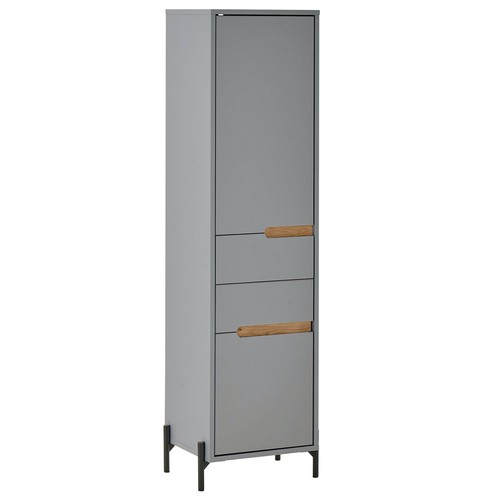 Hochschrank hellgrau matt - -,