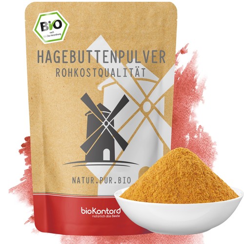 Bio hagebuttenpulver 1000g - hagebuttenpulver,