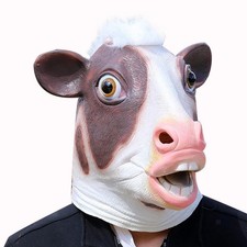 Halloween Kuh Maske Tier Kopf