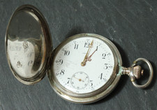 Alte silberne OMEGA Taschenuhr