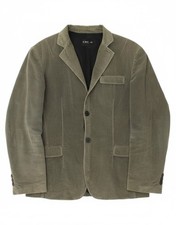 CNC KOSTÜM NATIONAL Herren 2 Knopf Blazer Sakko IT 50 Large Grün CA10