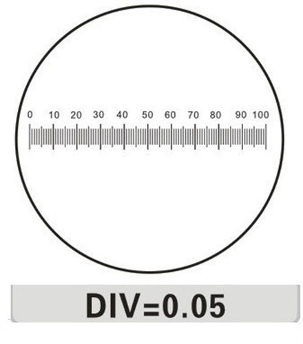 Mikroskop okularmikrometer - mikroskop,
