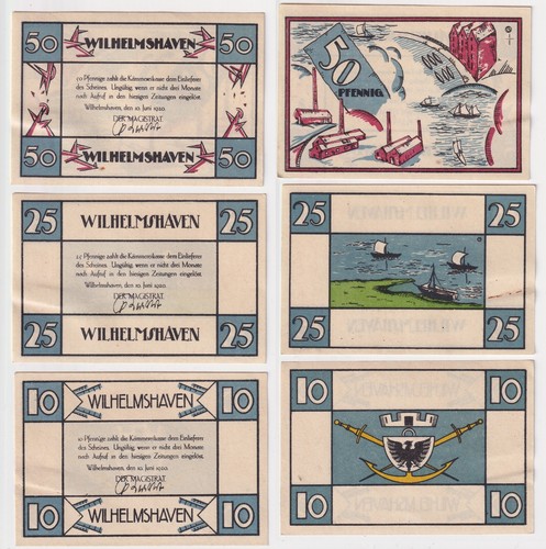 Banknoten notgeld stadt - 3,