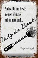 Retro blechschild toilette - blechschild, wc