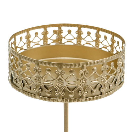 Florale kerzenhalter goldener - florale,