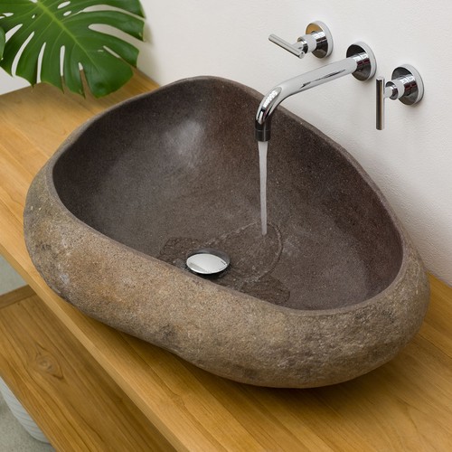 Naturstein waschbecken mit - naturstein,