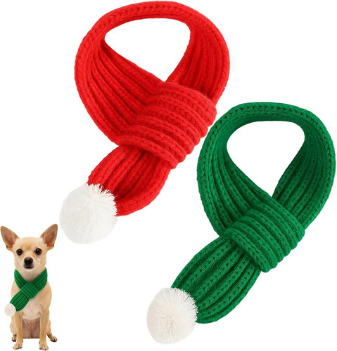 Hundeschal weihnachten set 2er - hundeschal,