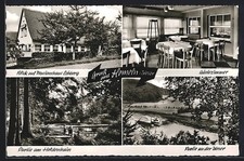 AK Hemeln /Weser, Gasthaus-Pension Lohberg mit Gästezimmer, Partie a. d. Weser, 