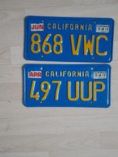 USA Nummernschild/Kennzeichen/license plate   CALIFORNIA Von 1979