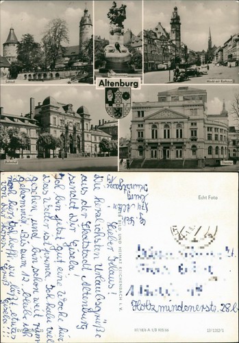 Altenburg ddr mehrbild - ddr, mit