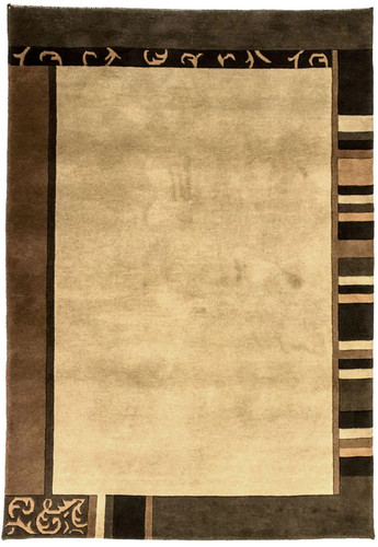 Modern carpet hand knotted