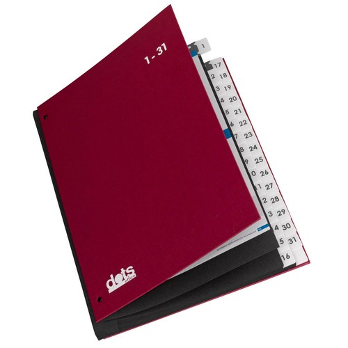 Dots pultordner rot - pultordner, 1-31