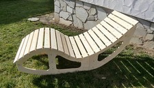 Relaxliege,Schaukelliege,Holzliege,Sauna,Gartenmöbel,Holz,CNC Fräse,Garten,Kunst