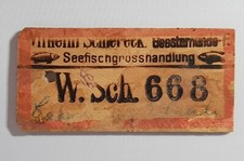 Altes kleines Holzschild Geestemünde Seefischgrosshandlung Fisch