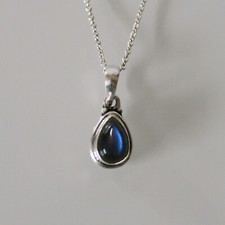 Silberkette - Labradorit -