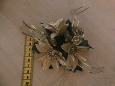 Kleiner Deko Kranz Blumen Kunststoff Kunstblumen Weihnachten Advent