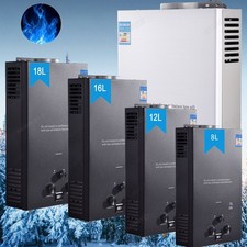 GASDurchlauferhitzer Propan LPG Warmwasserbereiter Wasserspeicher Boiler 6L-20L