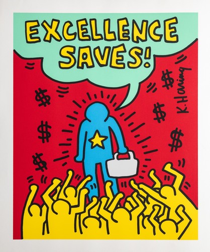 Keith haring excellence saves - keith,