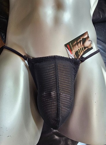 Mini string for - men, schwarz