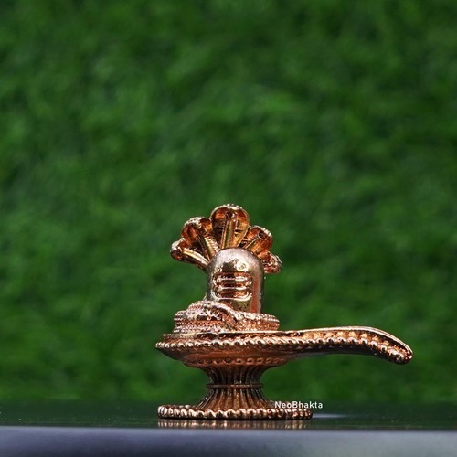 Shiva linga mit nagam - nagam, copper