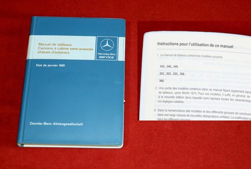 Mercedes benz tabellenbuch - mercedes,