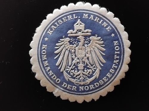 Siegelmarke kaiserliche marine - siegelmarke,
