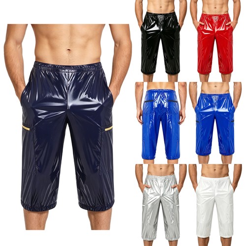 Herren wetlook hose kurz - herren,