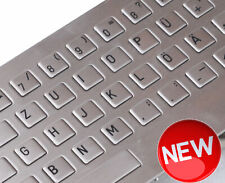 EDELSTAHL VANDALISMSICHERE TASTATUR KEYBOARD DIN MASCHINENBAU KIOSK INFOTERMINAL