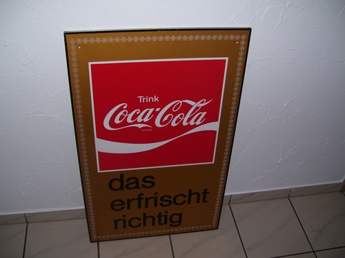 Coca cola werbeschild - coca,